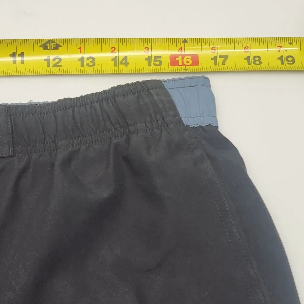 Nike Swim Shorts Trunks Men Sz Large Black Gray 9